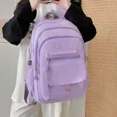 醇龙 简约百搭大容量 尼龙 双肩包 常规 女款 白色/蓝色/黑色/紫色/灰色