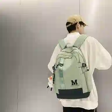 醇龙 休闲简约大容量 尼龙 双肩包