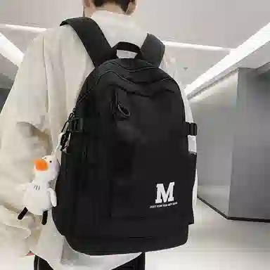 醇龙 休闲简约大容量 尼龙 双肩包