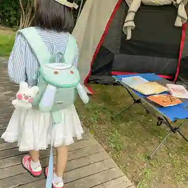 醇龙 卡通幼儿宝宝外出旅游小背包小女孩书包日系可爱背包 尼龙 双肩包 儿童款 多色