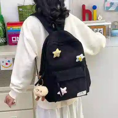 醇龙 简约百搭学院风 灯芯绒 书包背包双肩包 女款 多色