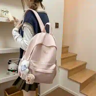 醇龙 韩版简约大容量耐脏时尚 尼龙 双肩包 男女同款情侣款 多色