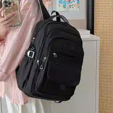 醇龙 简约百搭大容量 尼龙 双肩包 常规 女款 白色/蓝色/黑色/紫色/灰色