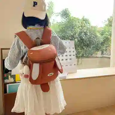 醇龙 卡通幼儿宝宝外出旅游小背包小女孩书包日系可爱背包 尼龙 双肩包 儿童款 多色