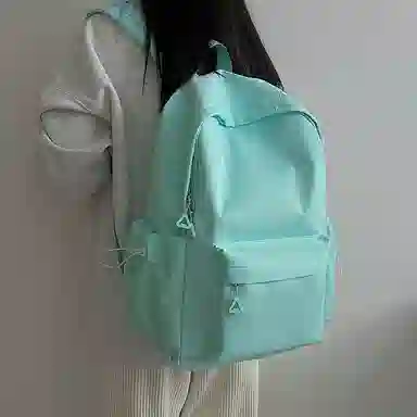 醇龙 轻便简约大容量休闲 尼龙 双肩包 女款 粉色/白色/黑色/黄色/绿色