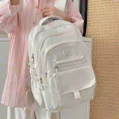 醇龙 简约百搭大容量 尼龙 双肩包 常规 女款 白色/蓝色/黑色/紫色/灰色