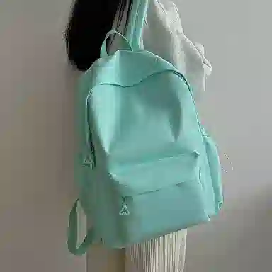 醇龙 轻便简约大容量休闲 尼龙 双肩包 女款 粉色/白色/黑色/黄色/绿色