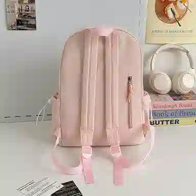 醇龙 轻便简约 尼龙 双肩包 常规 女款 粉色/蓝色/黑色/白色/红色