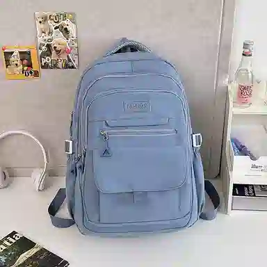 醇龙 简约百搭大容量 尼龙 双肩包 常规 女款 白色/蓝色/黑色/紫色/灰色