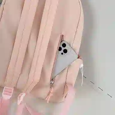 醇龙 轻便简约 尼龙 双肩包 常规 女款 粉色/蓝色/黑色/白色/红色