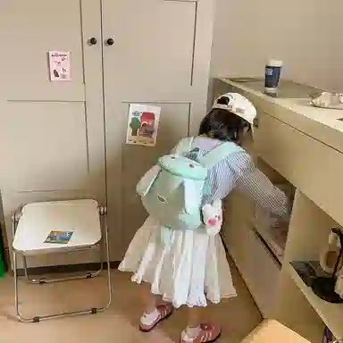 醇龙 卡通幼儿宝宝外出旅游小背包小女孩书包日系可爱背包 尼龙 双肩包 儿童款 多色