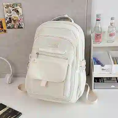 醇龙 简约百搭大容量 尼龙 双肩包 常规 女款 白色/蓝色/黑色/紫色/灰色