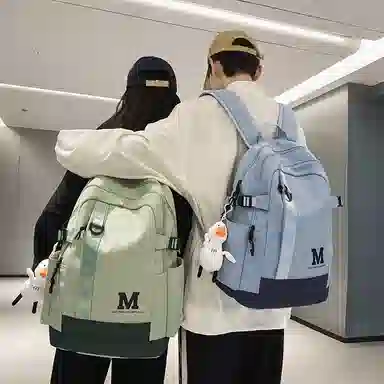 醇龙 休闲简约大容量 尼龙 双肩包