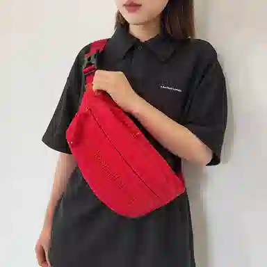醇龙 单肩包简约百搭时尚纯色轻便尼龙多功能休闲男女胸包 多色