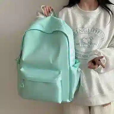 醇龙 轻便简约大容量休闲 尼龙 双肩包 女款 粉色/白色/黑色/黄色/绿色