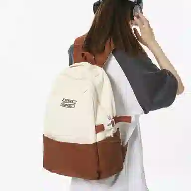 醇龙 休闲大容量 条绒 双肩包