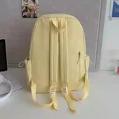 醇龙 轻便简约大容量休闲 尼龙 双肩包 女款 粉色/白色/黑色/黄色/绿色