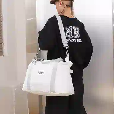 醇龙 拉链开合大容量休闲简约 尼龙 男女通用 旅行包 多色