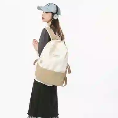 醇龙 休闲大容量 条绒 双肩包