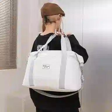 醇龙 拉链开合大容量休闲简约 尼龙 男女通用 旅行包 多色