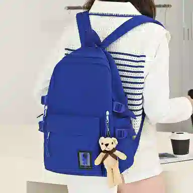 醇龙 百搭防泼水软料纯色小清新 牛津布 双肩包 男女同款情侣款 多色