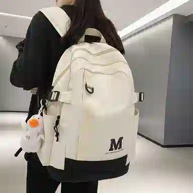 醇龙 休闲简约大容量 尼龙 双肩包