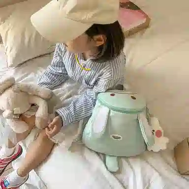 醇龙 卡通幼儿宝宝外出旅游小背包小女孩书包日系可爱背包 尼龙 双肩包 儿童款 多色