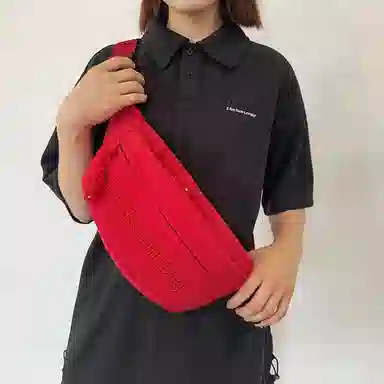 醇龙 单肩包简约百搭时尚纯色轻便尼龙多功能休闲男女胸包 多色