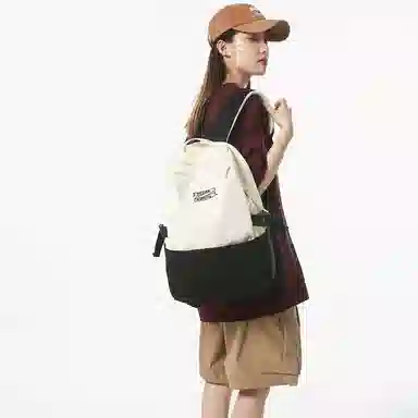 醇龙 休闲大容量 条绒 双肩包