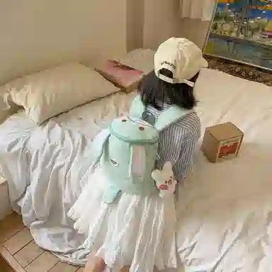 醇龙 卡通幼儿宝宝外出旅游小背包小女孩书包日系可爱背包 尼龙 双肩包 儿童款 多色