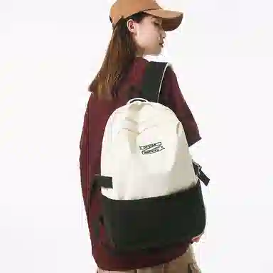 醇龙 休闲大容量 条绒 双肩包