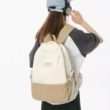 醇龙 休闲大容量 条绒 双肩包