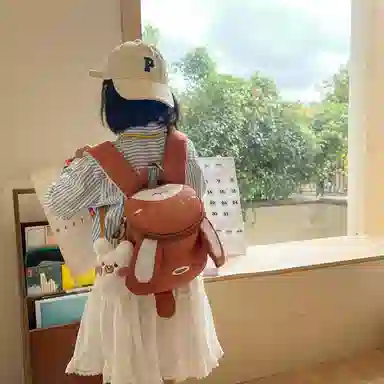 醇龙 卡通幼儿宝宝外出旅游小背包小女孩书包日系可爱背包 尼龙 双肩包 儿童款 多色