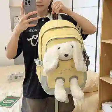 醇龙 可爱时尚高颜值潮流 尼龙 双肩包 常规 女款 多色