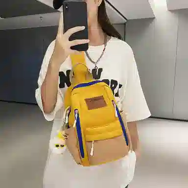 醇龙 胸包 男女同款 大学生简约旅行高中初中生 尼龙 多色