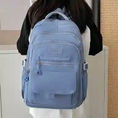 醇龙 简约百搭大容量 尼龙 双肩包 常规 女款 白色/蓝色/黑色/紫色/灰色