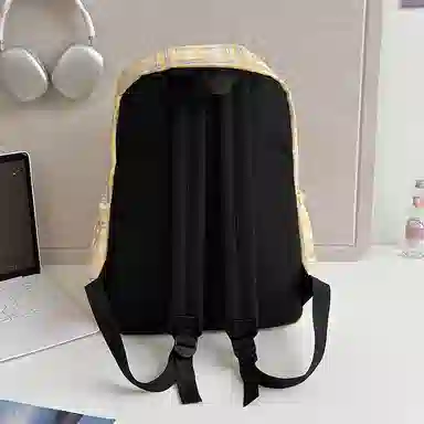 醇龙 简约轻便大容量 尼龙 双肩包 常规 女款 粉色/蓝色/黄色