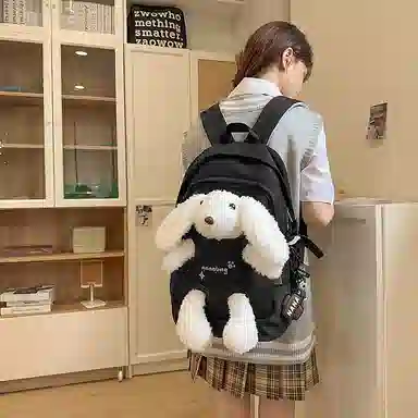 醇龙 可爱时尚高颜值潮流 尼龙 双肩包 常规 女款 多色