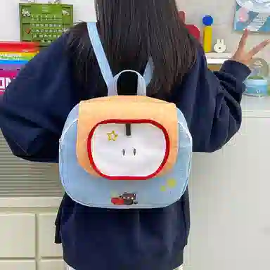 醇龙 可爱高颜值超萌 复合布 双肩包 女款 蓝色/粉色/黄色/绿色