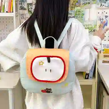 醇龙 可爱高颜值超萌 复合布 双肩包 女款 蓝色/粉色/黄色/绿色