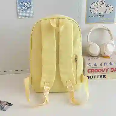 醇龙 小众大学生初中可爱简约百搭 尼龙 双肩包 女款 多色