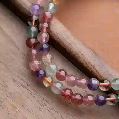 赤藤 招财进宝 财源滚滚 小众设计 时尚百搭潮流高级#好运 草莓晶 手串 女款