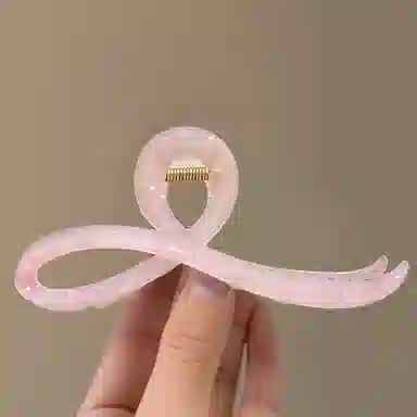 如花梦  磨砂高级感抓夹女后脑勺发量多盘发气质大 鲨鱼夹 头饰 女款