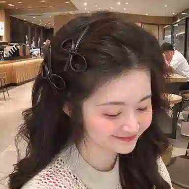 如花梦 蝴蝶结经典百搭 合金 发夹 女款