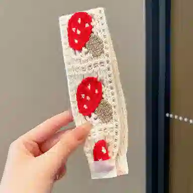 如花梦 复古针织刺绣花朵 布艺 发带 女款