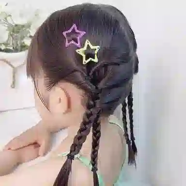 如花梦 黑色高弹力耐用扎头扎马尾 布艺 发圈 女款