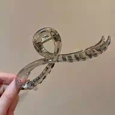 如花梦  磨砂高级感抓夹女后脑勺发量多盘发气质大 鲨鱼夹 头饰 女款