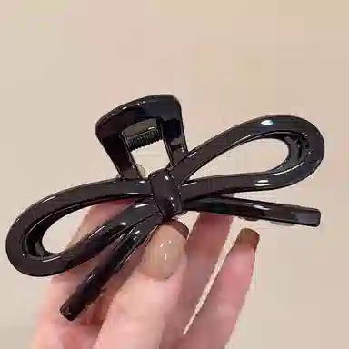 如花梦 氛围感蝴蝶结甜美 亚克力 发夹 女款