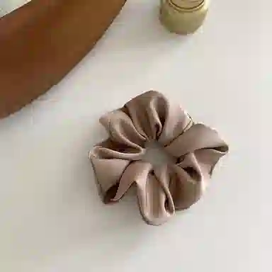 如花梦 法式气质缎面时尚扎头发百搭 布艺 发圈 女款