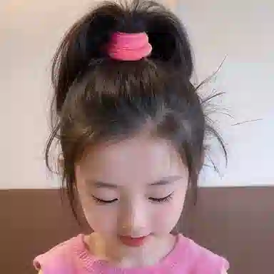 如花梦 甜美风糖果色宽边 布艺 发圈 女款